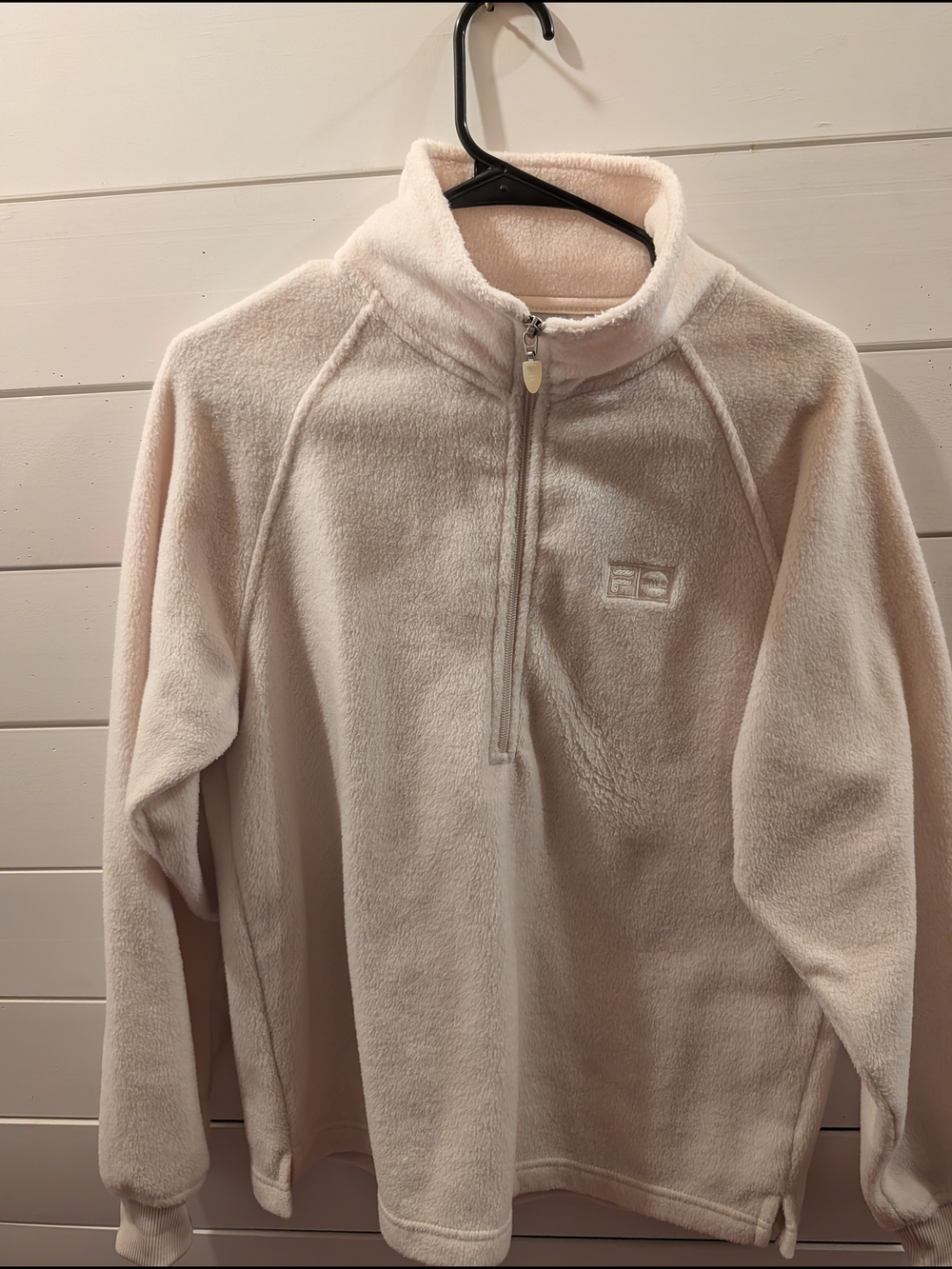 Fila Cream Half-Zip Fleece Pullover